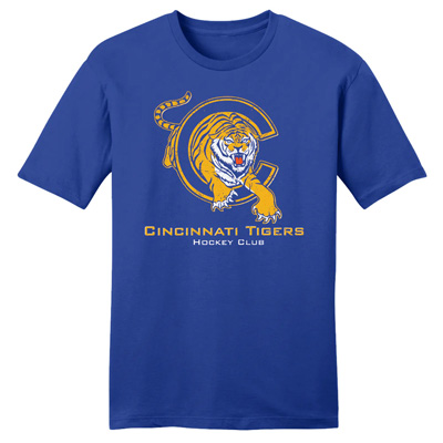 Cincinnati Tigers Central Hockey League Logo T-Shirt