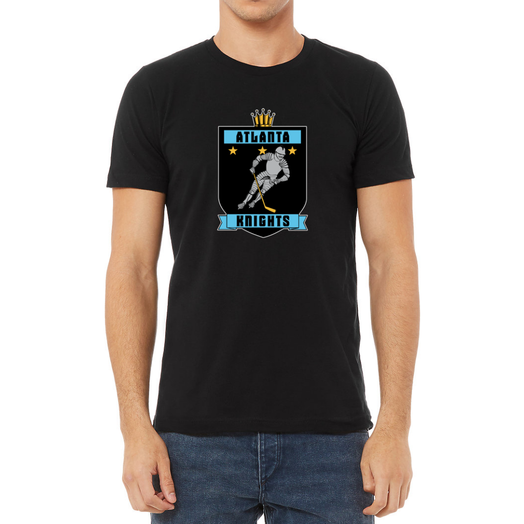 Atlanta Knights T-shirt black. Royal Retros.