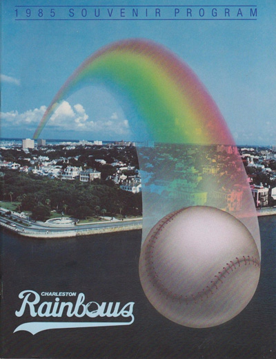 1985 Charleston Rainbows Baseball Program from the South Atlantic League