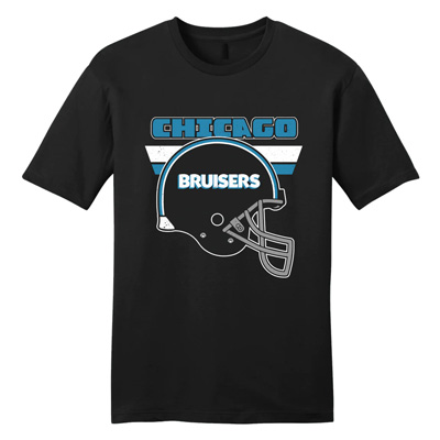 Chicago Bruisers Arena Football League Helmet T-Shirt