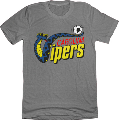Carolina Vipers Continental Indoor Soccer League Logo T-Shirt