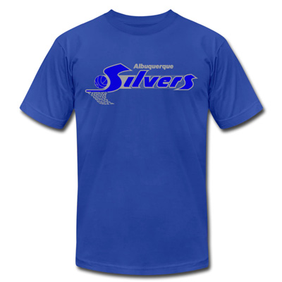 Albuquerque Silvers Continental Basketball Association Logo T-Shirt