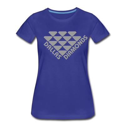 Dallas Diamonds Women's Basketball Logo T-Shirt