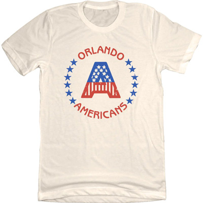 Orlando Americans 1981 American Football Association Logo T-Shirt