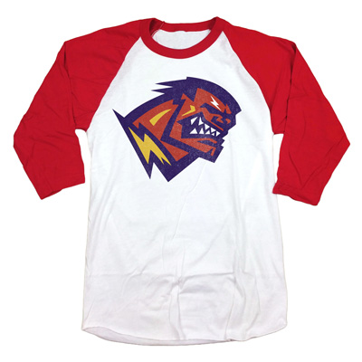 Orlando Rage XFL Logo 3/4 Sleeve T-Shirt