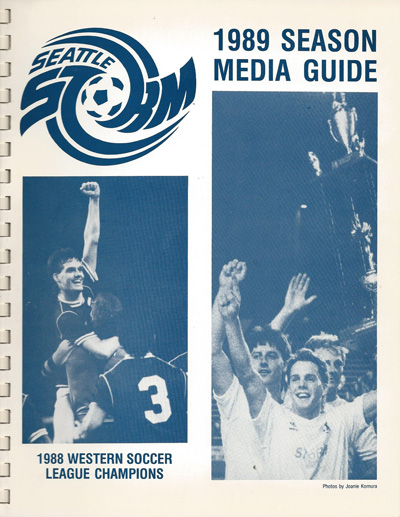 1989 Seattle Storm Media Guide from the Western Soccer League