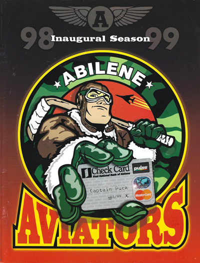 1998-99 Abilene Aviators Program from the Western Professional Hockey League