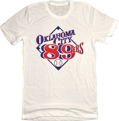 Oklahoma City 89ers Minor League Baseball Logo T-Shirt