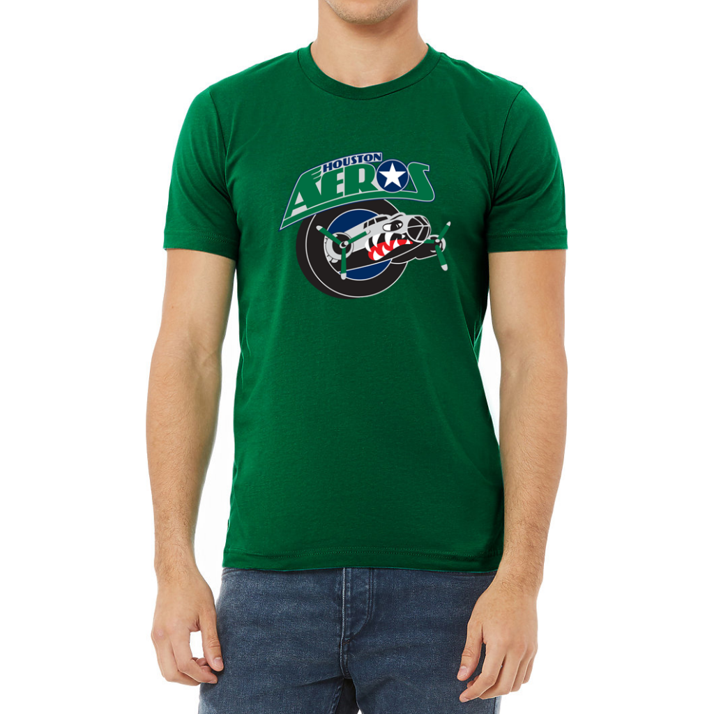 Houston Aeros IHL T-shirt green