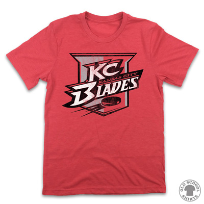 Kansas City Blades IHL Hockey Logo T-Shirt