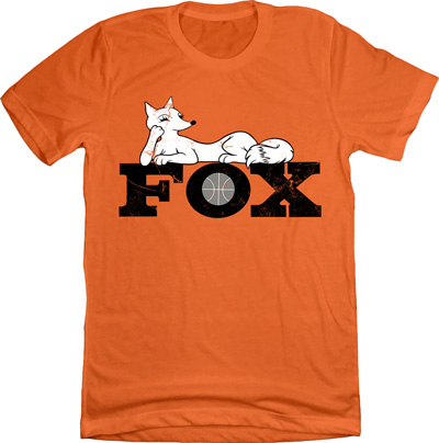 Philadelphia Fox 1979 Women's Basketball League Logo T-Shirt