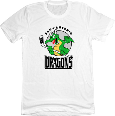 San Antonio Dragons International Hockey League Logo T-Shirt