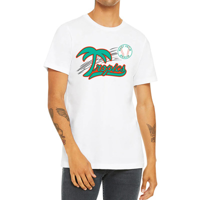 West Palm Beach Tropics Baseball White Logo T-Shirt