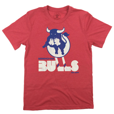 Birmingham Bulls World Hockey Association Logo T-Shirt