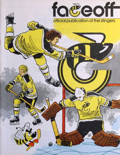 1978 Cincinnati Stingers Program from the World Hockey Association