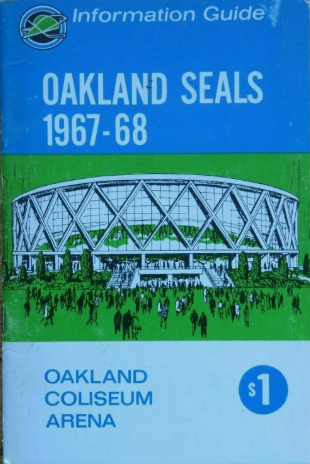 Oakland Seals 1967 program.