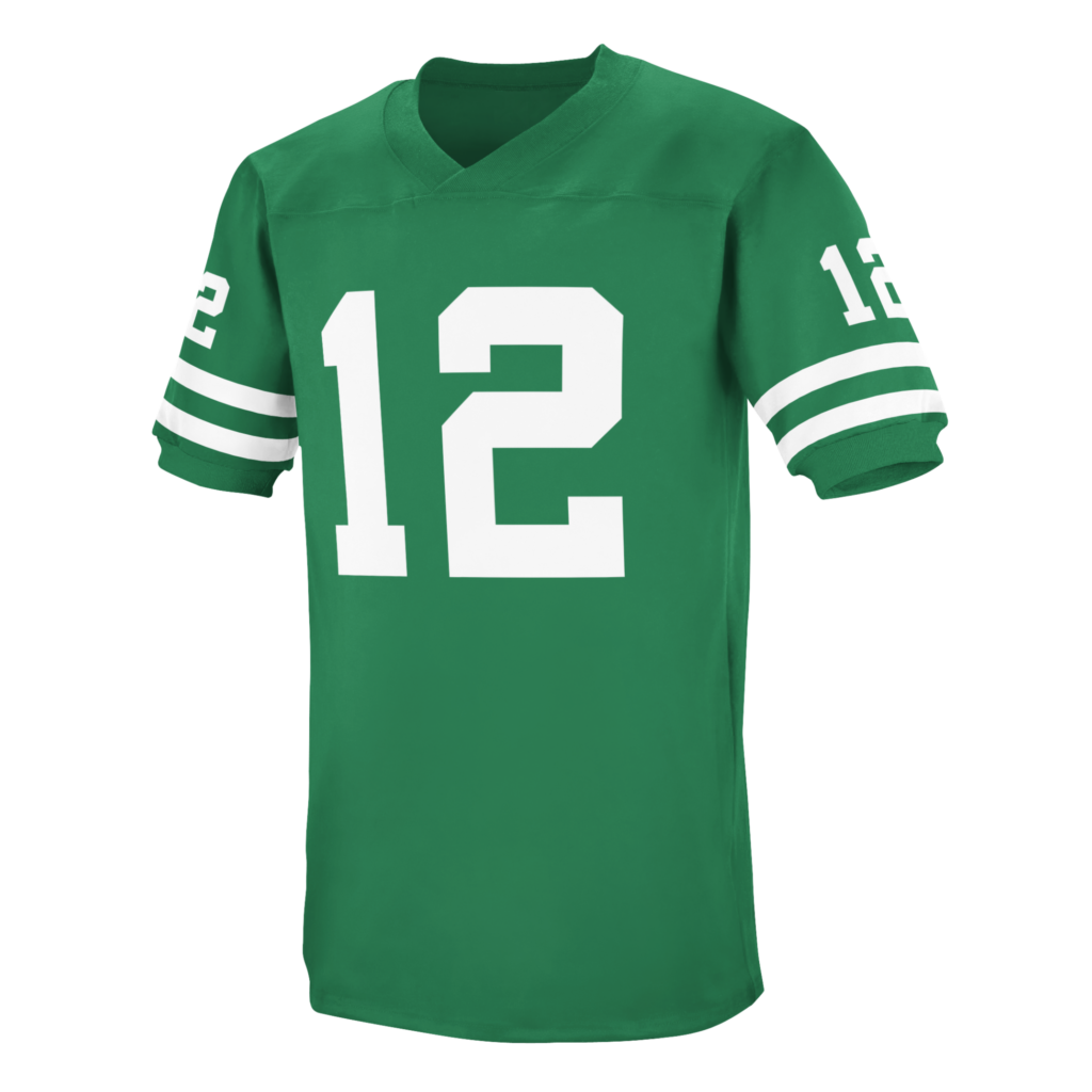 Chicago Winds football jersey. Green. Royal Retros