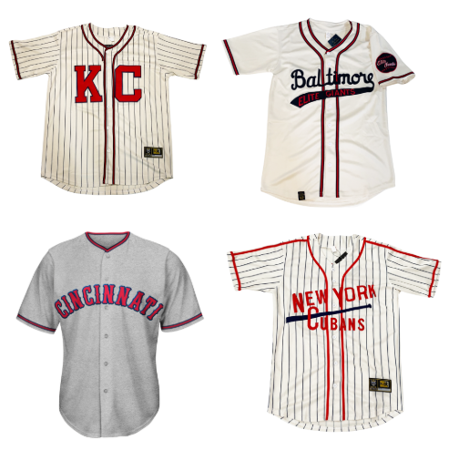 Negro American League jerseys