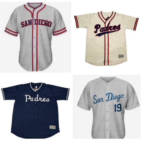 San Diego Padres PCL Jerseys