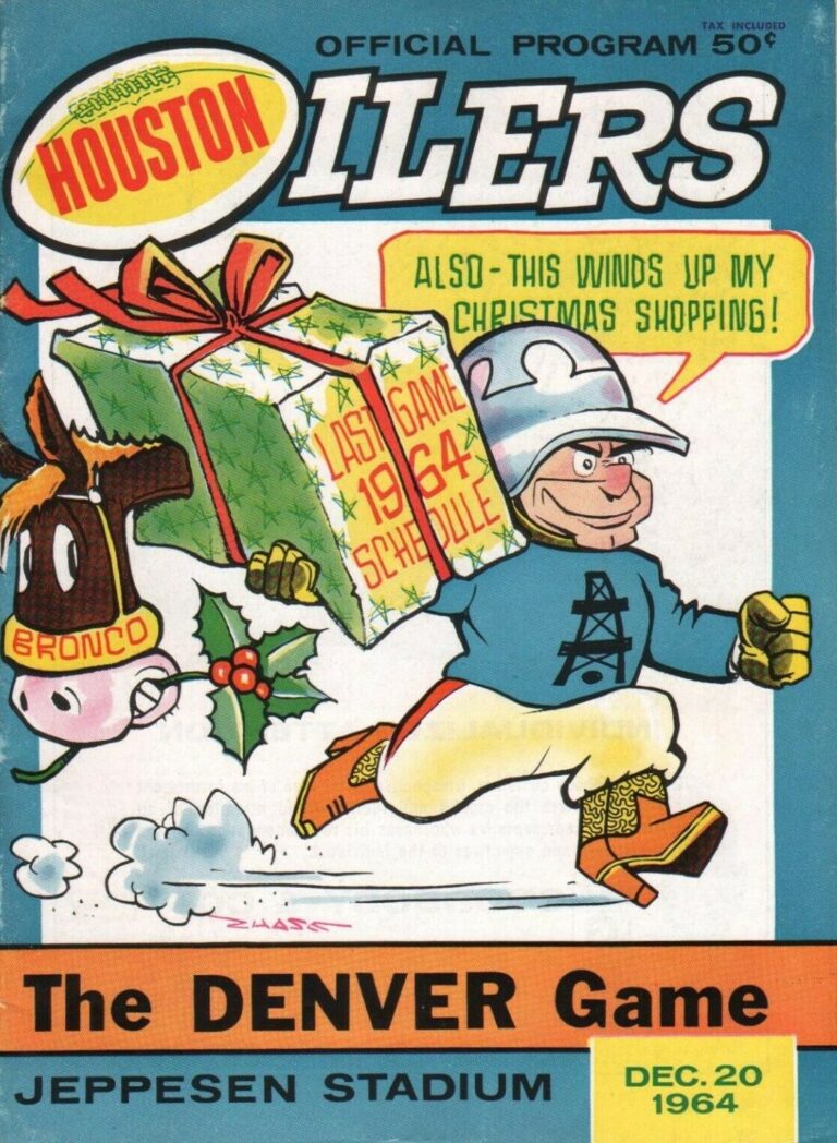 Houston Oilers gane program 1962