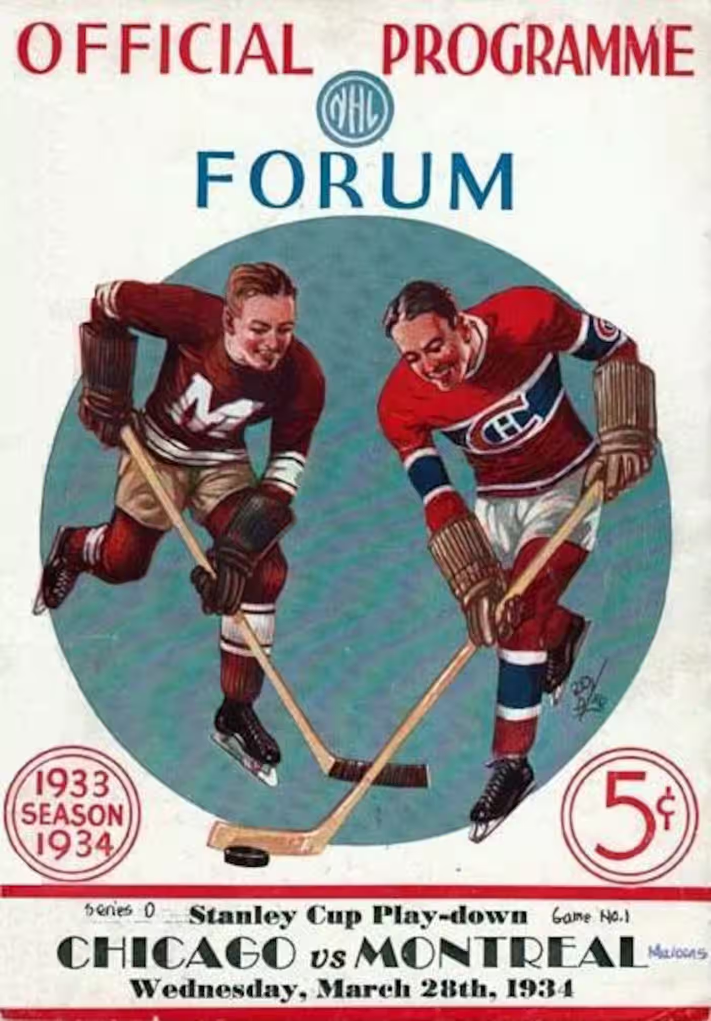 Montreal Maroons hockey program