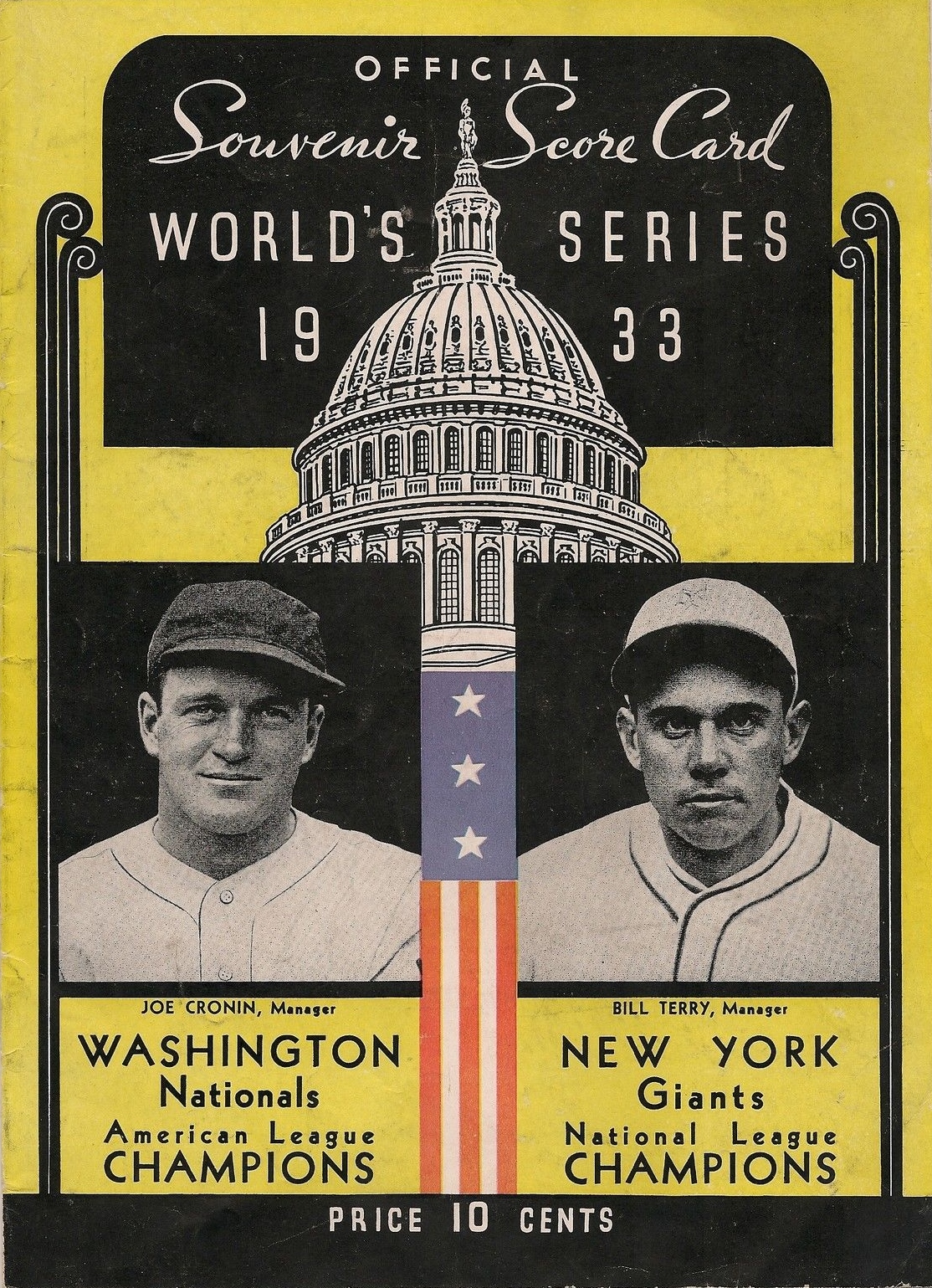 Washington Senators 1933 program