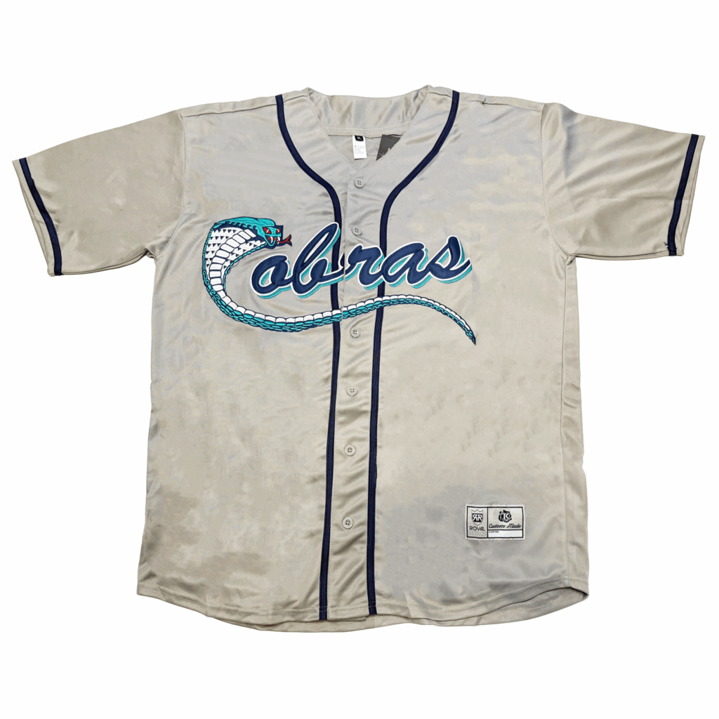 Kissimmee Cobras Baseball Jersey gray