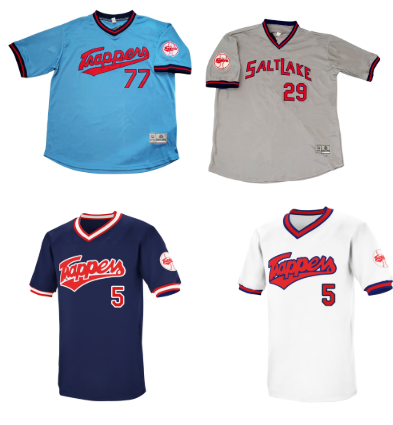 Salt Lake Trappers jerseys