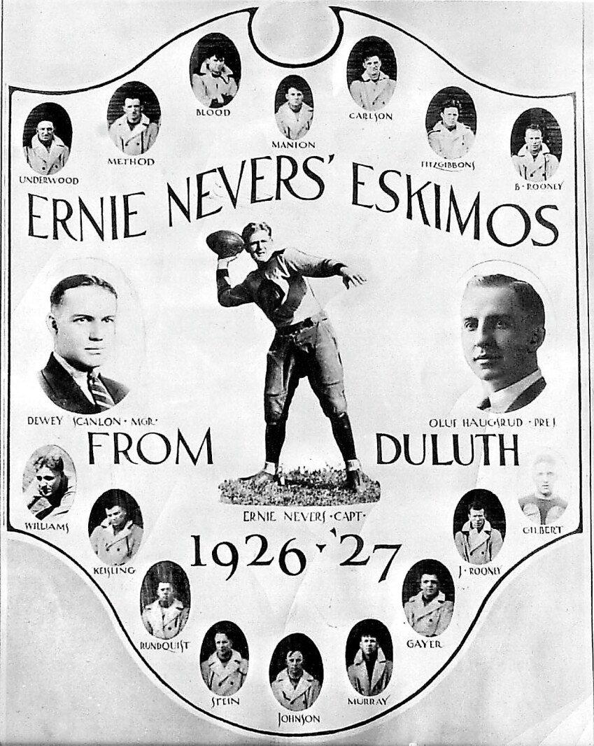 Duluth Eskimos team photo 1926-1927