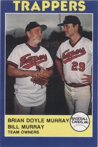 Salt Lake Trappers baseball card featuring Bill and Brian Doyle Murray