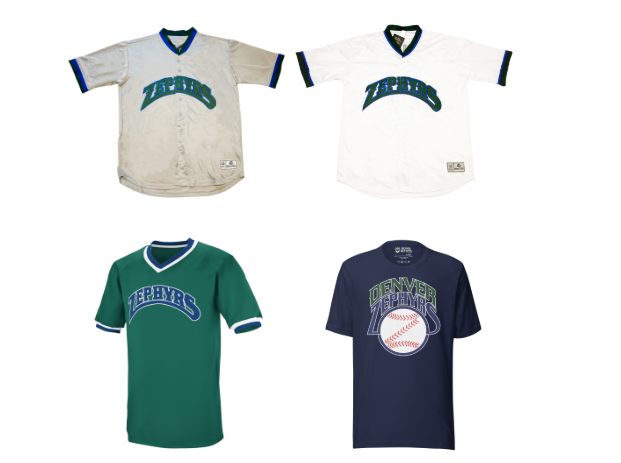 Denver Zephyrs logo, uniforms, and team history photo