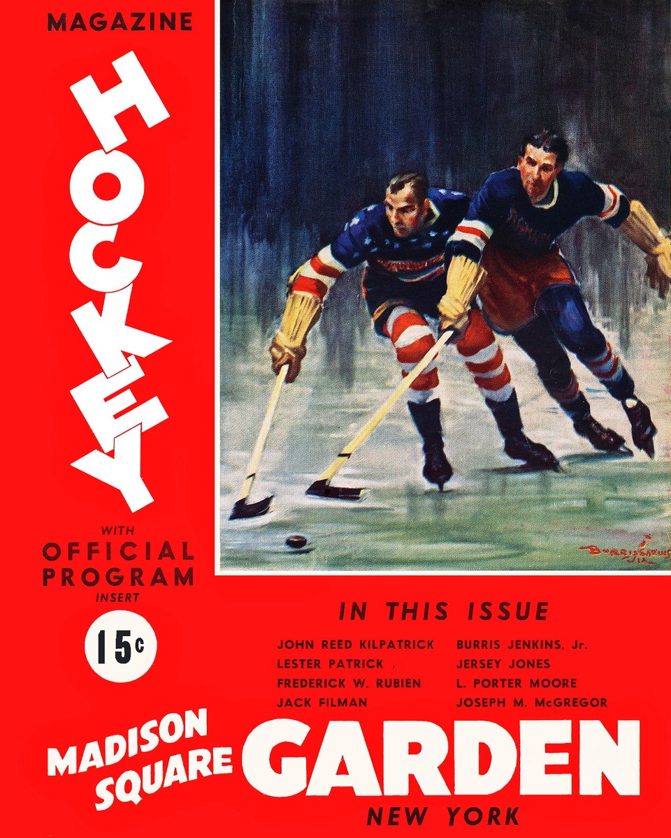 New York Americans hockey program vs New York Ranges