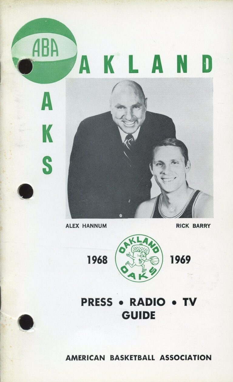 Oakland Oaks Media Guide 1968