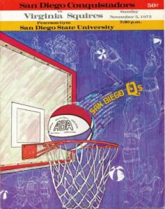 San Diego Conquistadors program ABA