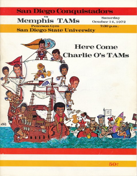 San Diego Conquistadors (1972-1975) 1972 game program
