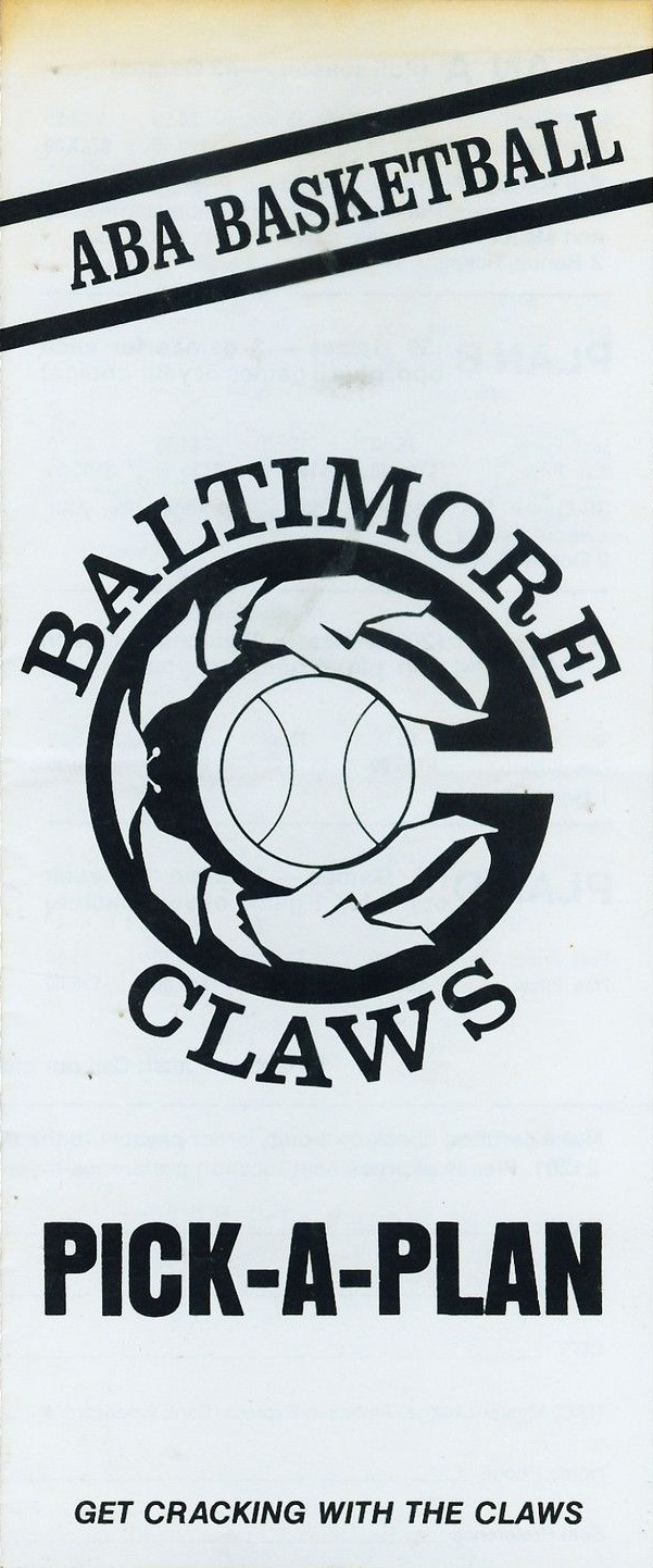 Baltimore Claws brochure