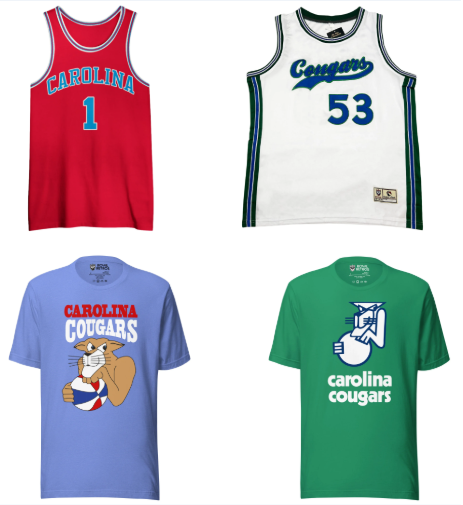 Carolina Cougars ABA apparel