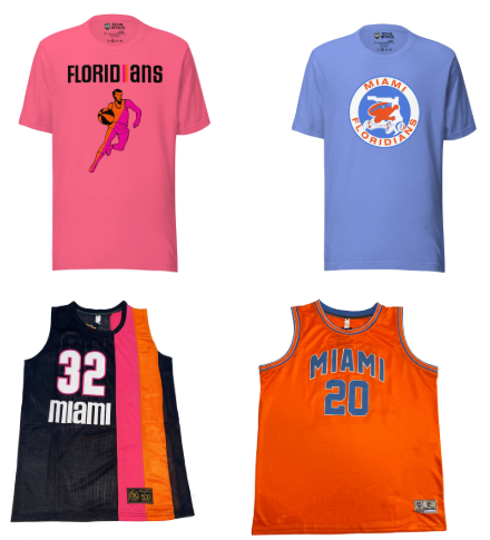 Miami Floridians ABA apparel