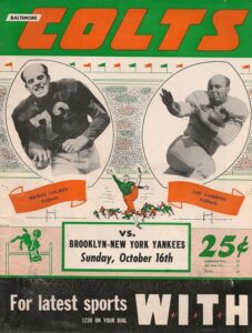 Baltimore Colts AAFC Program