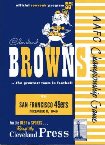 AAFC 1949 Championship Program
