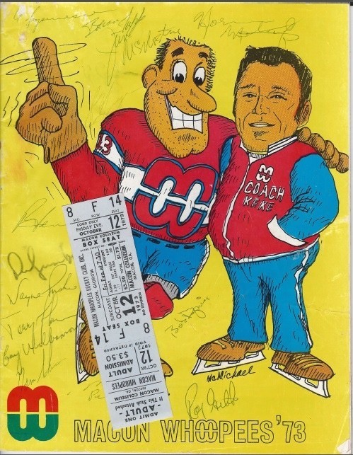 Macon Whoopees program 1973-74