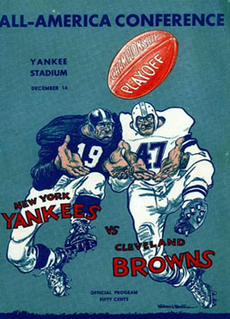 New York Yankees football AAFC program 1947