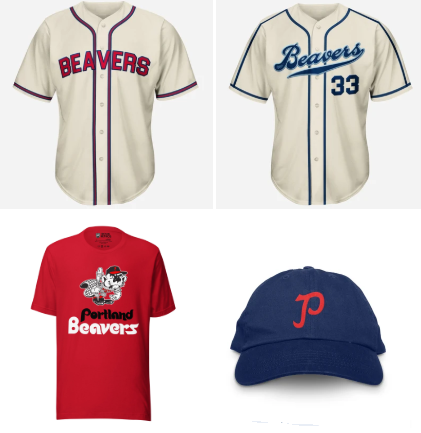 Portland Beavers baseball gear
