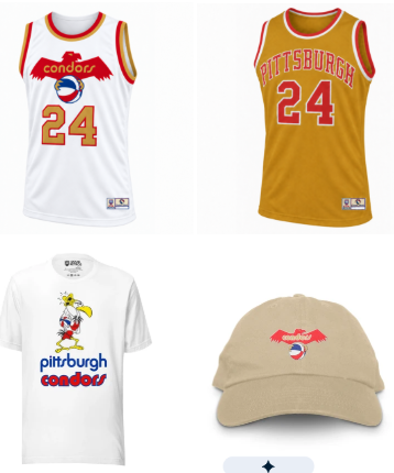 Pittsburgh Condors ABA apparel