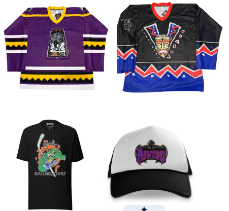 Roller Hockey International (1993-1999) logo, uniforms, and team history photo