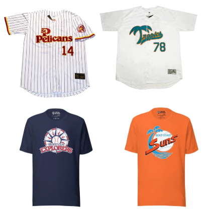 SPBA apparel baseball